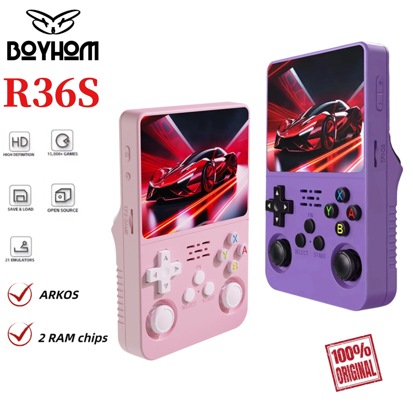 ARKOS Original R36S Retro Handheld Game Console