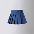 New Blue Casual Kids A-line Skirt with Shorts
