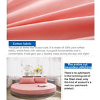 100% Cotton Round Bed Sheet Set