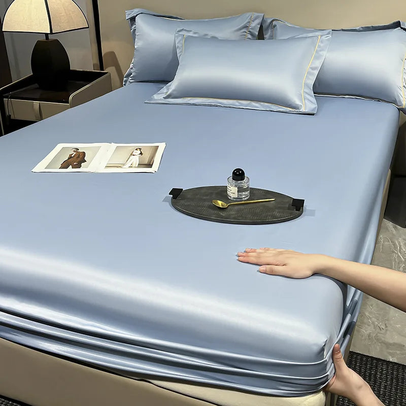 Ice Silk Fitted Sheet 90x200cm
