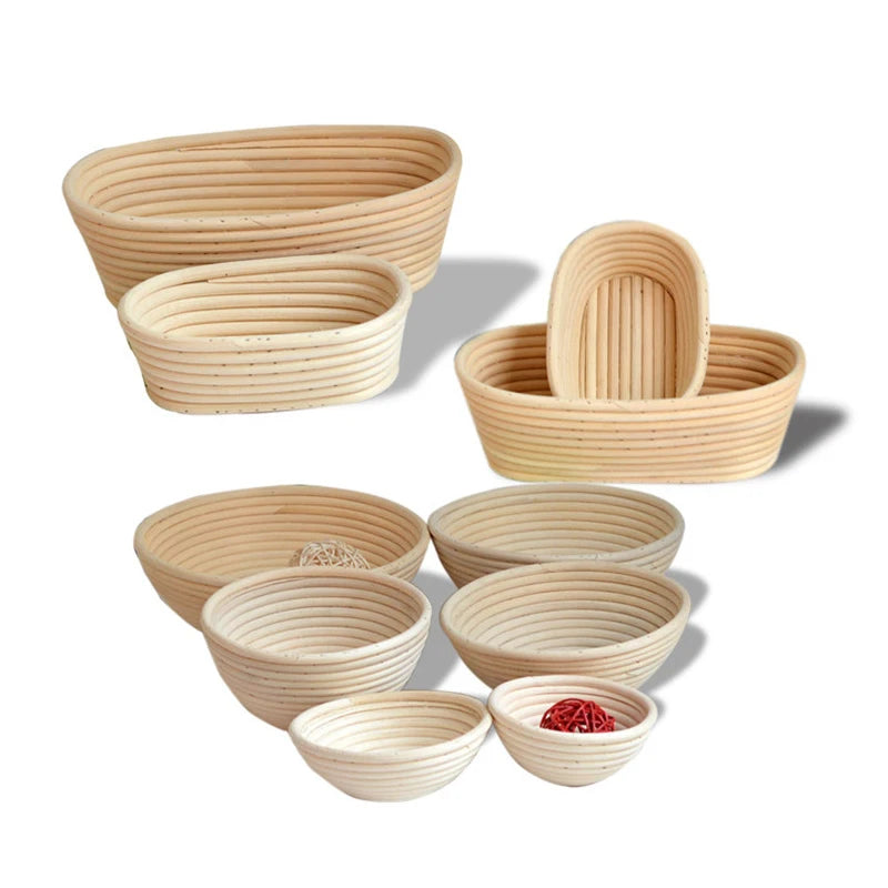 Oval Rattan Wicker Dough Fermentation Bread Basket