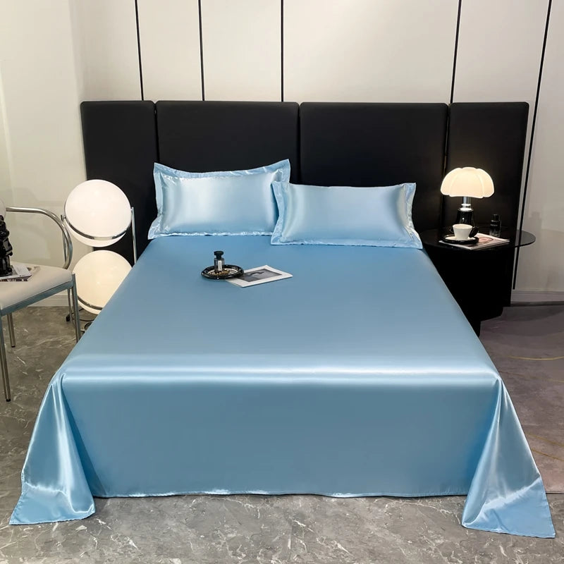 3Pcs/Set or 1Pcs Luxury Satin Bedsheet