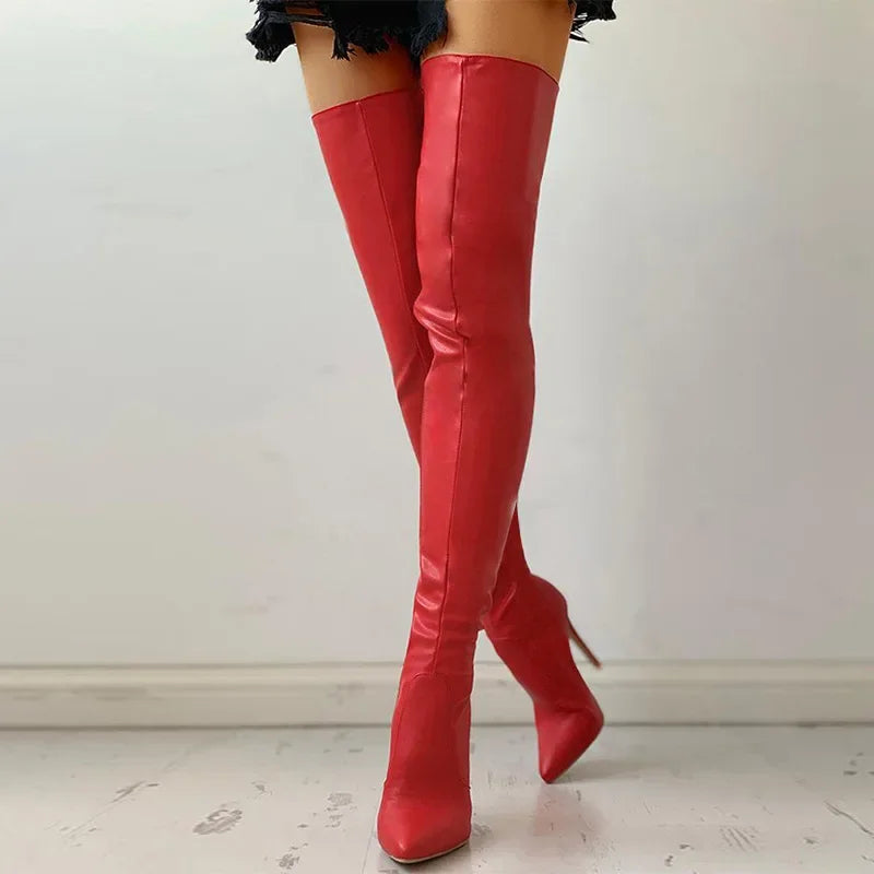 Black High Heels Boots