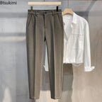 2026 Men's Straight-Leg Suit Pants