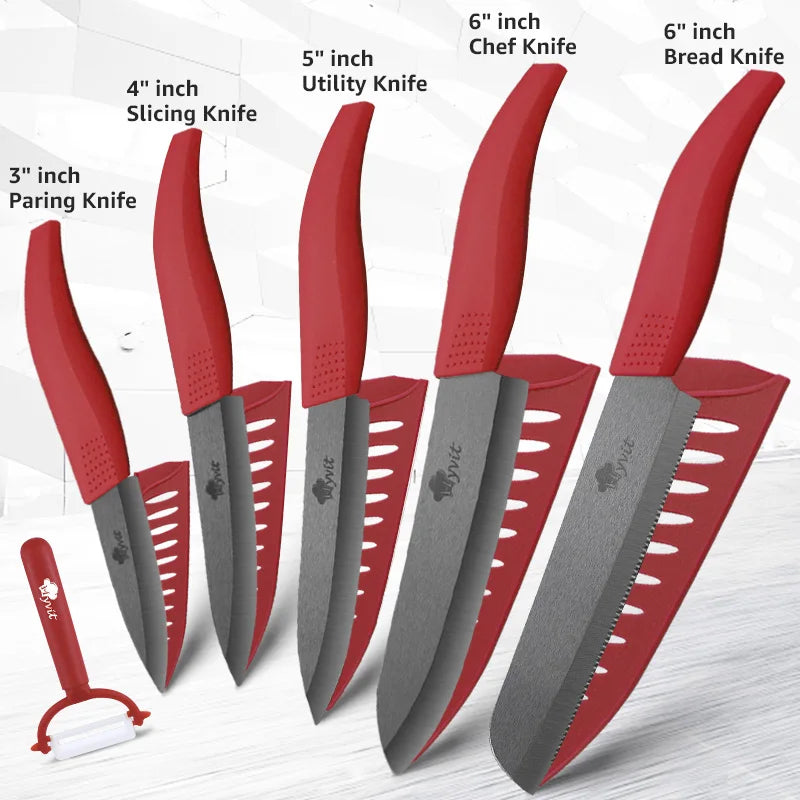 Ceramic Kitchen Knives Set