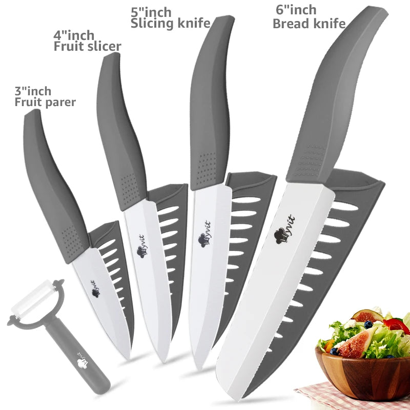 Ceramic Kitchen Knives Set