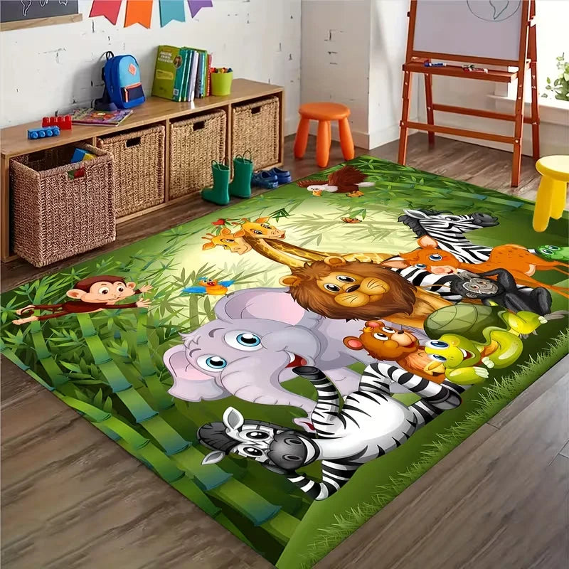 Cartoon Puppy Animal Pattern Large Carpet