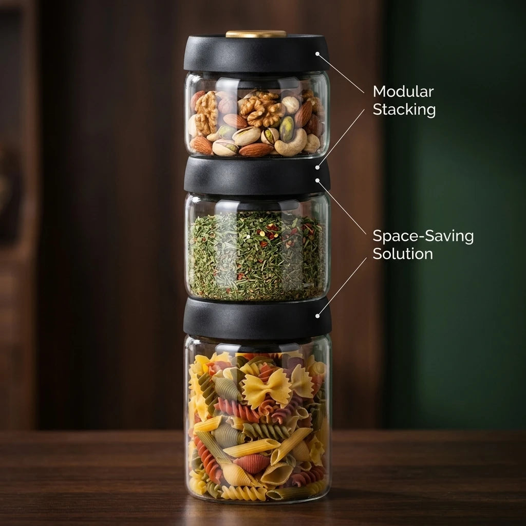 500ml Glass Airtight Canister