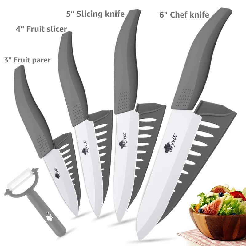 Ceramic Kitchen Knives Set