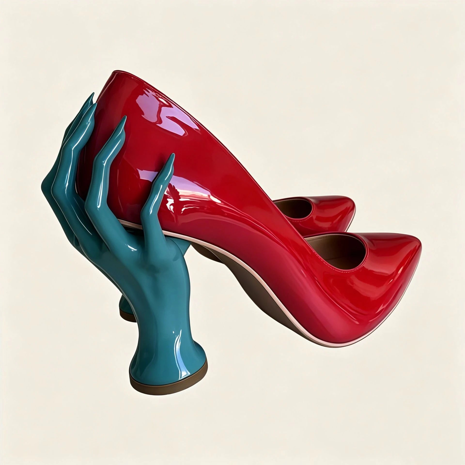 Gothic Sculpted Hand-Shaped Heel Pumps Avant Style
