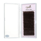 Yelix 16 ROWS Dark Brown Wispy Individual Eyelashes