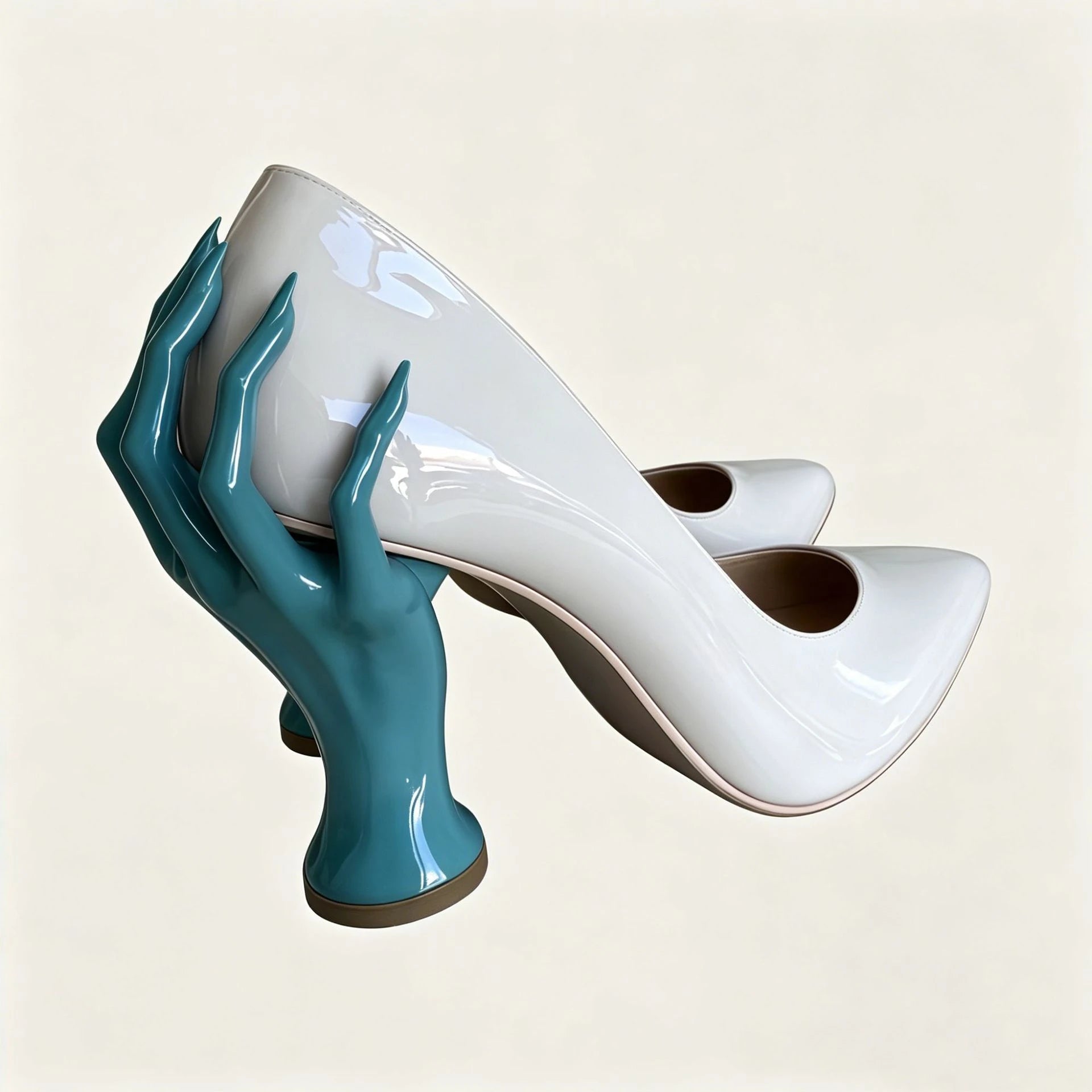 Gothic Sculpted Hand-Shaped Heel Pumps Avant Style