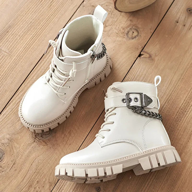 Girls Soft Sole Casual Ankle Boots