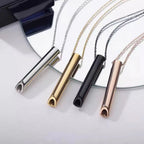 Stainless Steel Anxiety Breathing Necklace
