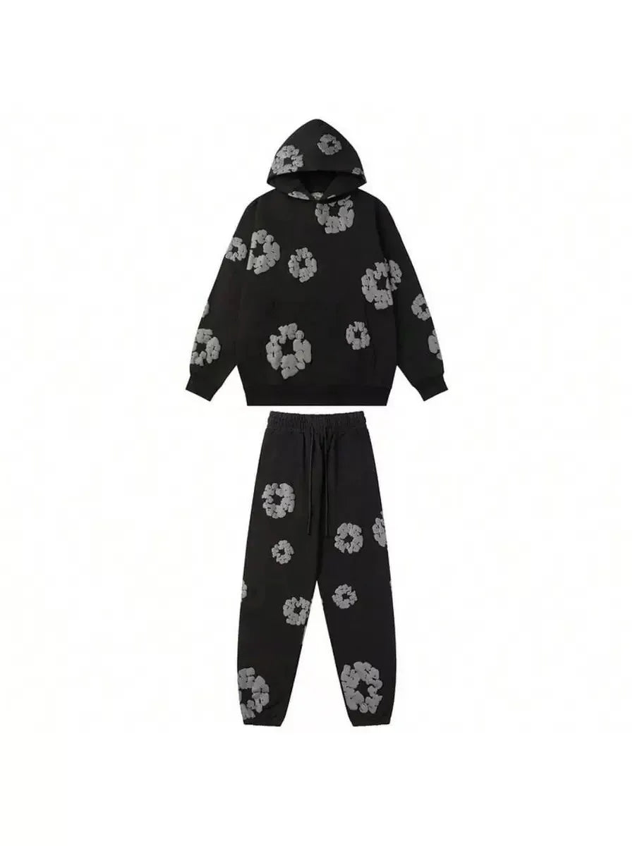 cotton foam printed Track suit