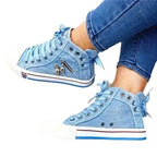 Retro Denim Canvas Sneakers