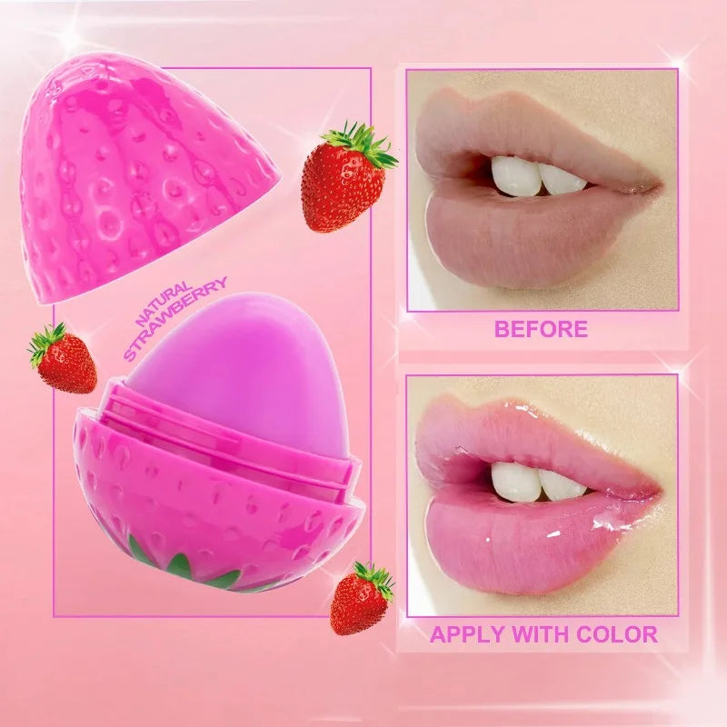 1/4Pcs Strawberry Lip Balm