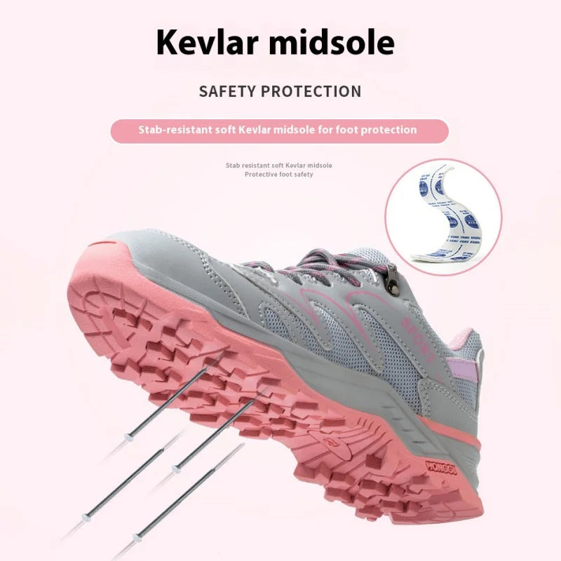 Women Breathable Indestructible Steel Toe Boots