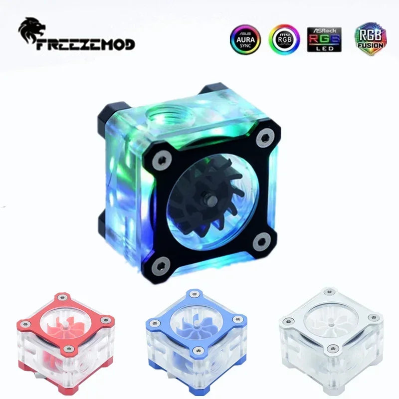 Acrylic RGB Water Cooler Flowmeter