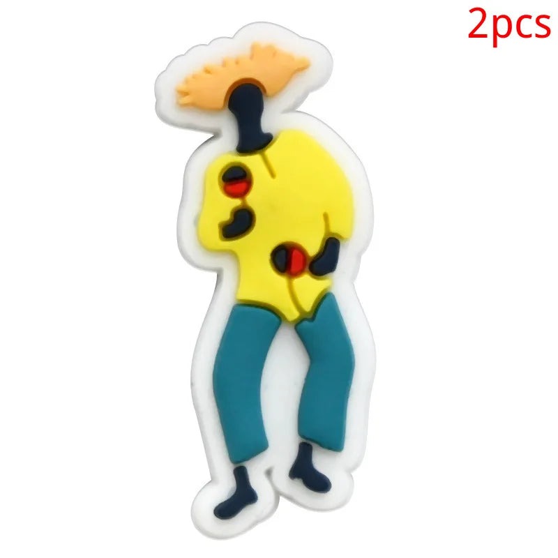 Puerto Rico series PVC 2pcs shoe charms