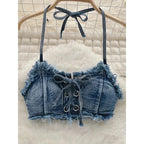 OIINAA Denim Bikini Set