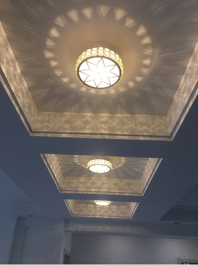 Modern Crystal Ceiling Light