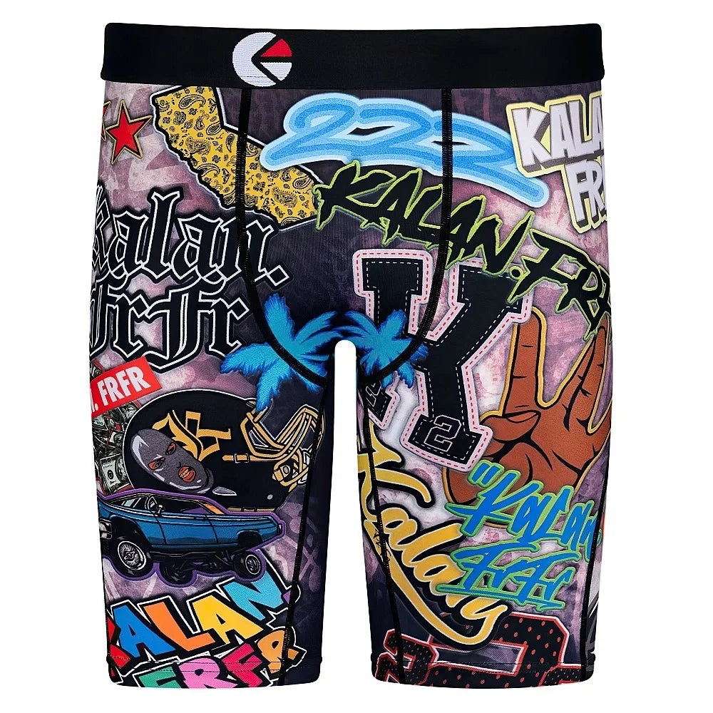 Ice Silk Sport Fitness Men's Boxer Shorts