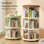 Rolling Rotating Bookshelf Bookcase