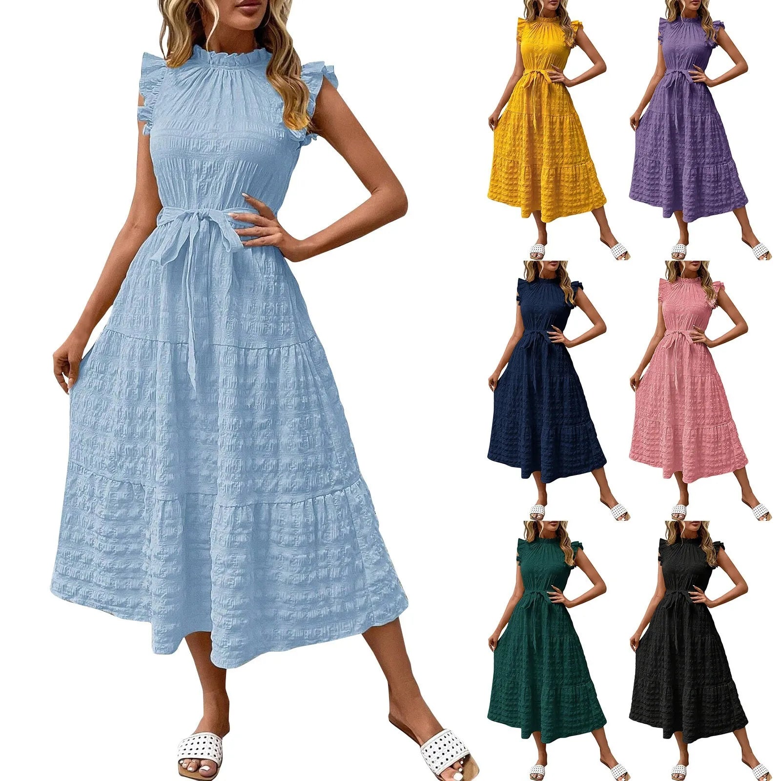 Vintage Casual Beach Dress