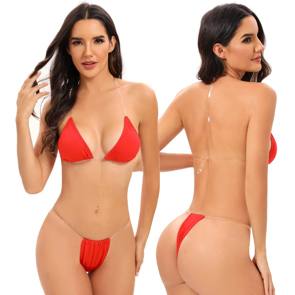 Transparent bathing suit