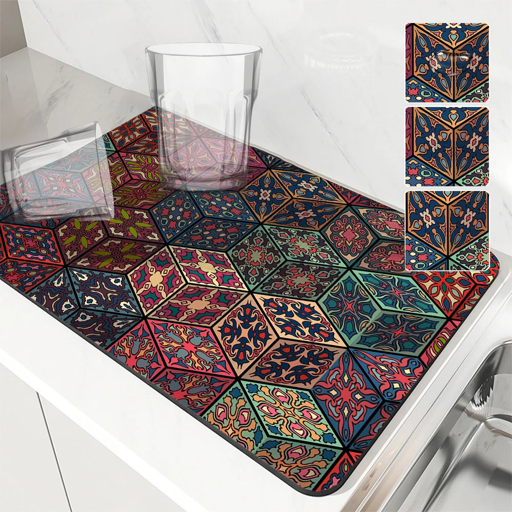 Absorbent Anti-slip Coffee Dish Mats