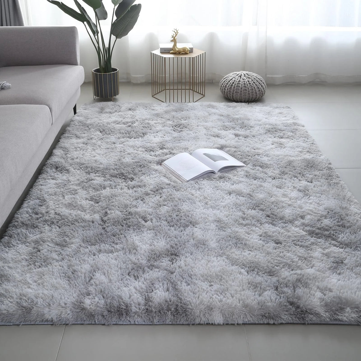 VIKAMA Ultra-Soft Puffy Rug