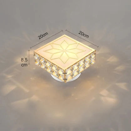 Modern Crystal Ceiling Light