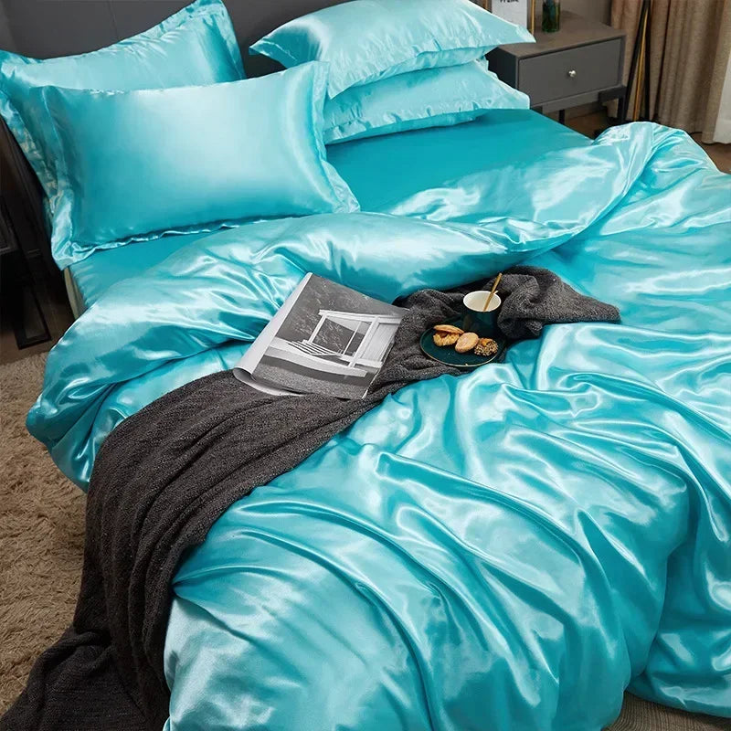 4pcs Pure Silk Bedding Sets