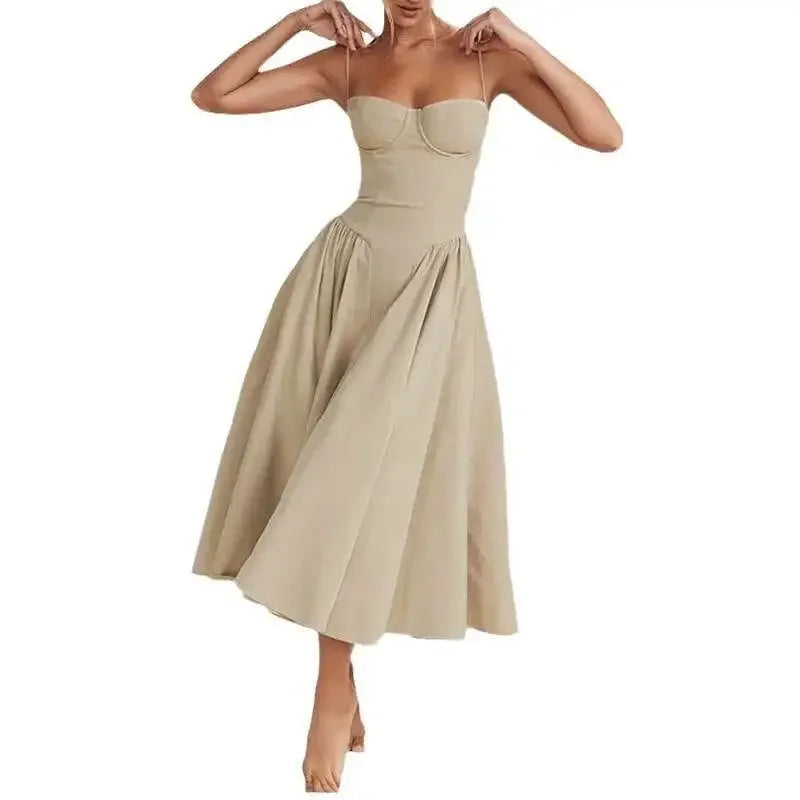 Bohemia Long Luxury Elegant V-neck Sleeveless dress