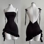 2026 Sexy Sleeveless Backless Mini party dress