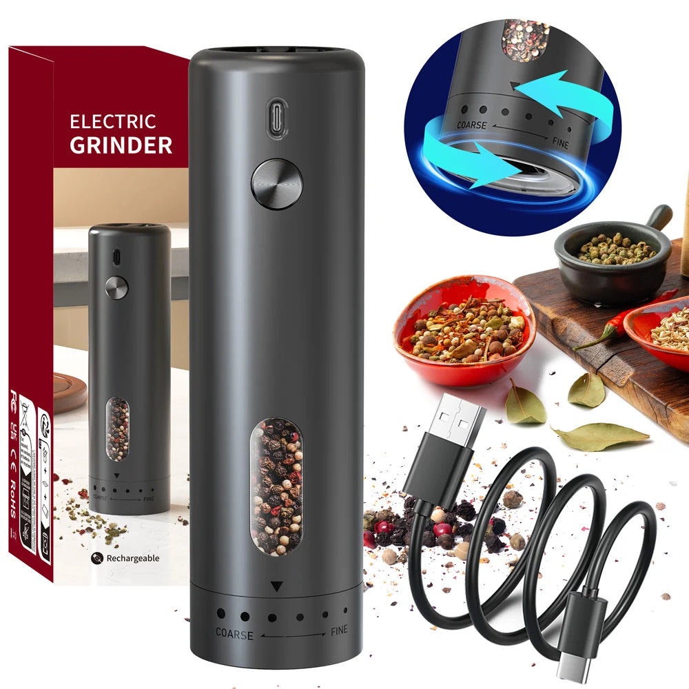 MINI USB Rechargeable Automatic Pepper Grinder