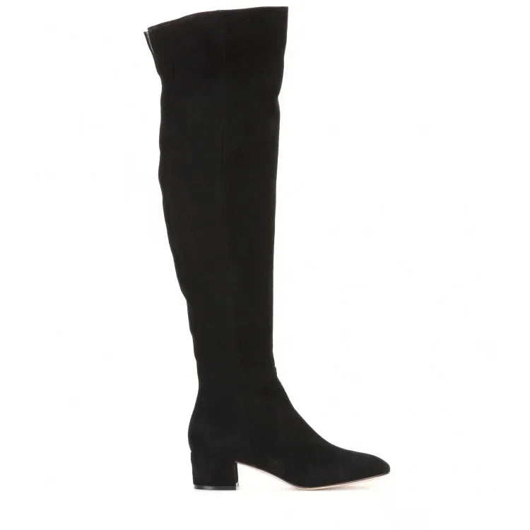Over-the-knee Fashion Boots, Round Head Mid-heel