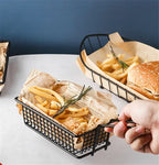 10 pcs set black French Fries Basket