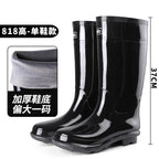 Low High Tube Black  Rain Boots