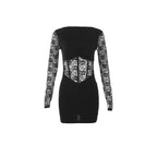 Sylcue Black Hip Short Dress