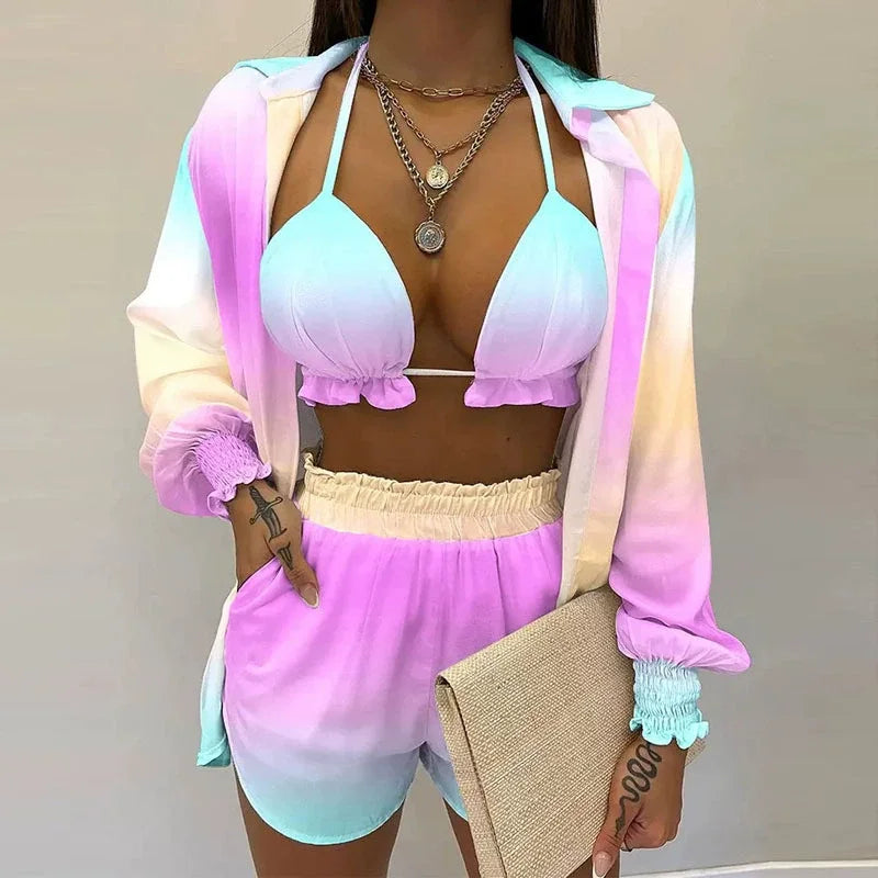 Bathing Suit Shorts Three Pieces