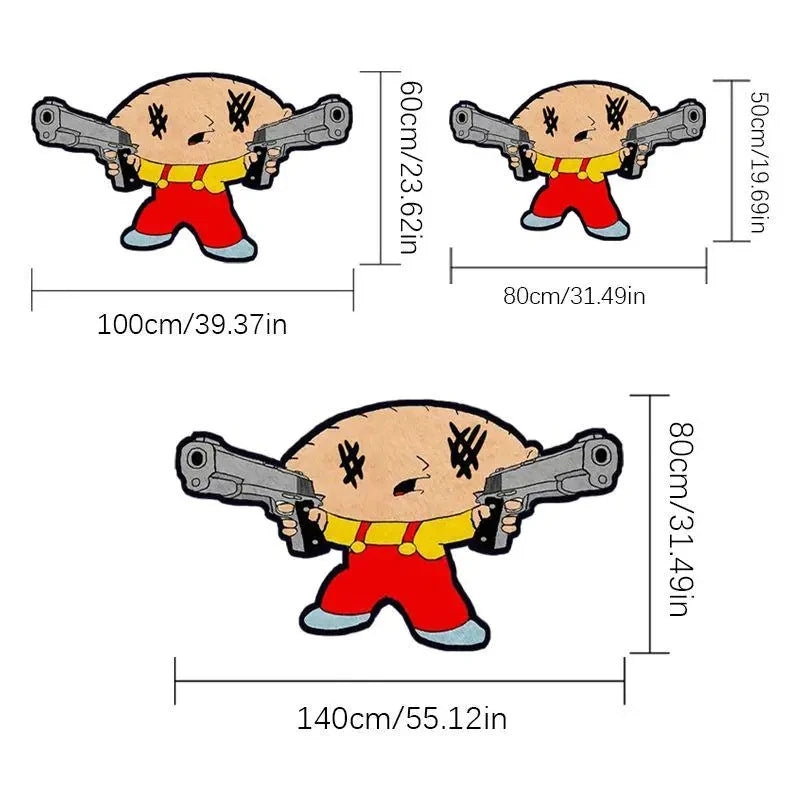 VIKAMA Cartoon Character Rug