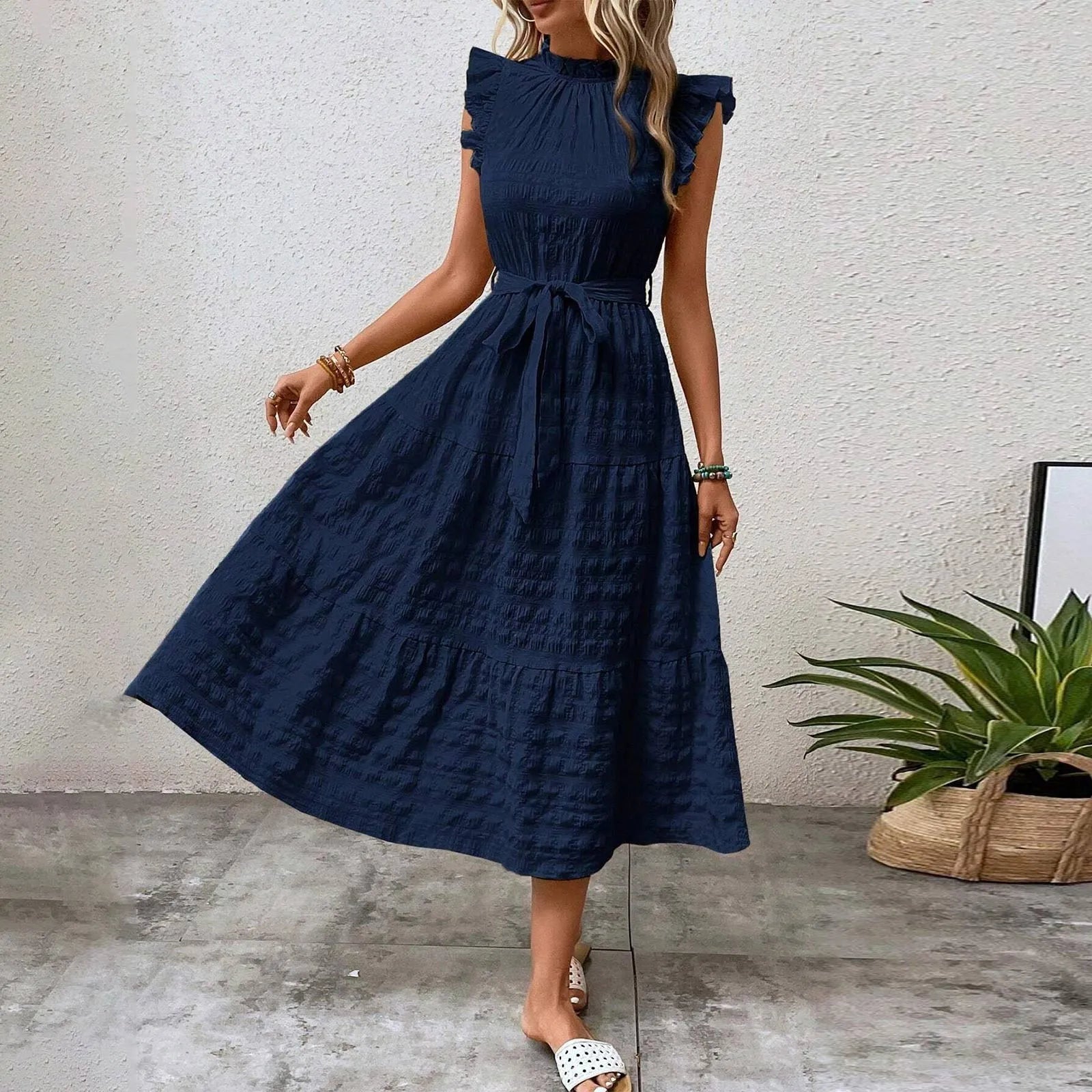 Vintage Casual Beach Dress