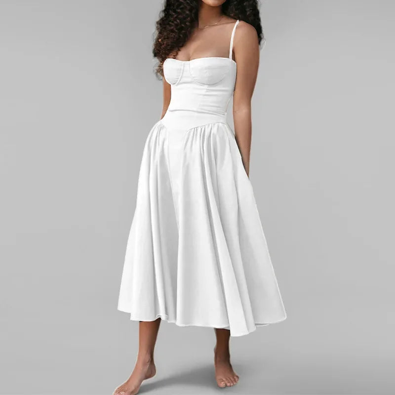 Bohemia Long Luxury Elegant V-neck Sleeveless dress