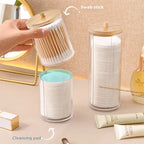 1pcs Cotton Swab Storage Box Acrylic Jar