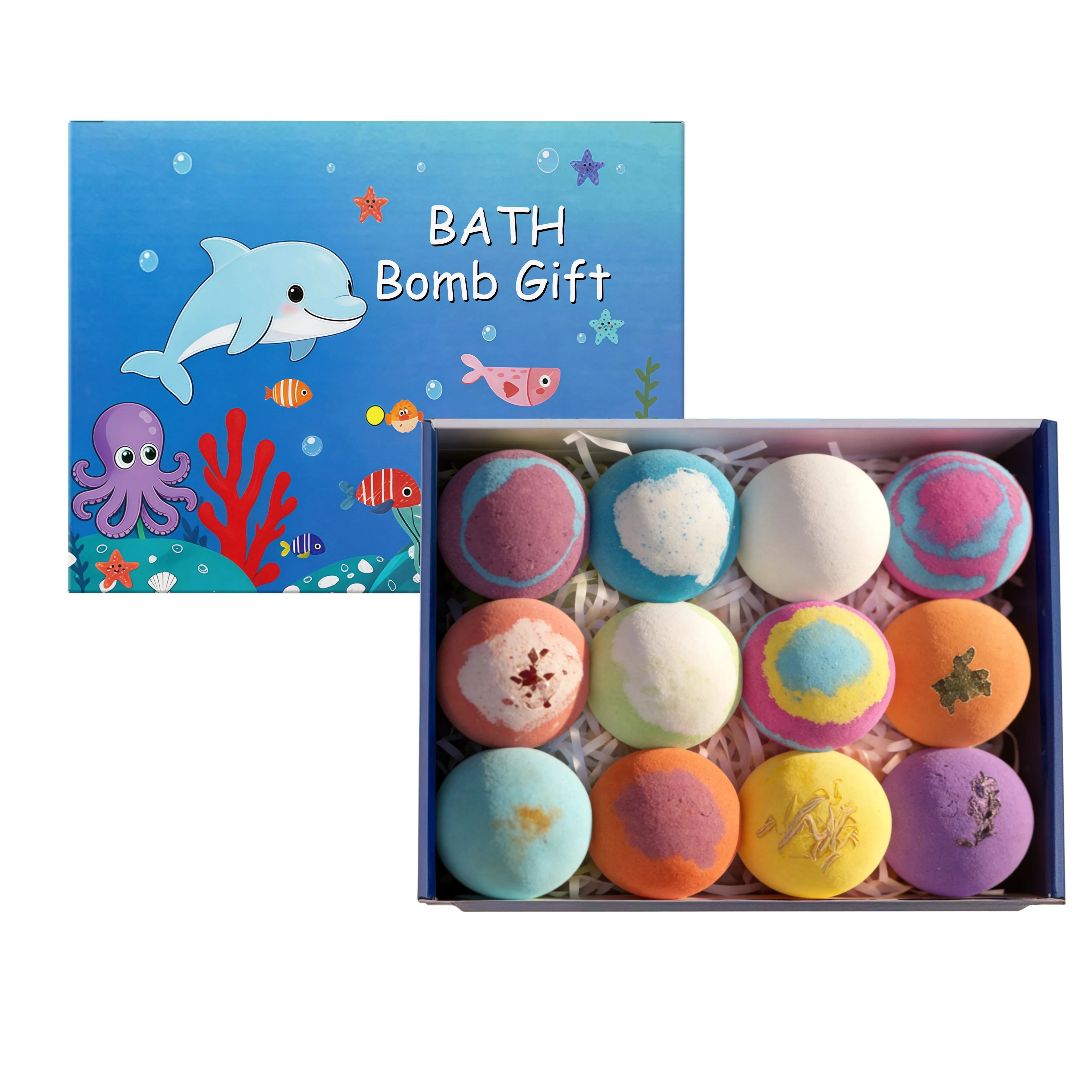 12pcs Organic Bath Bombs Set