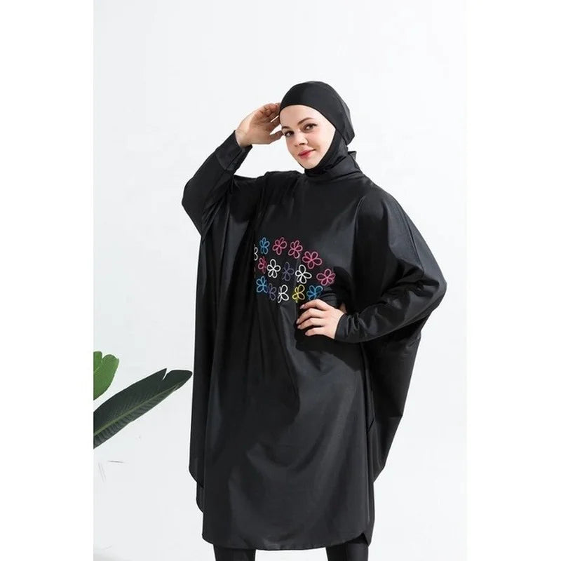 3pcs Hijab Long Sleeves Sport Swimsuit