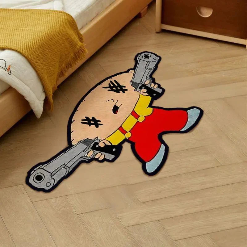 VIKAMA Cartoon Character Rug