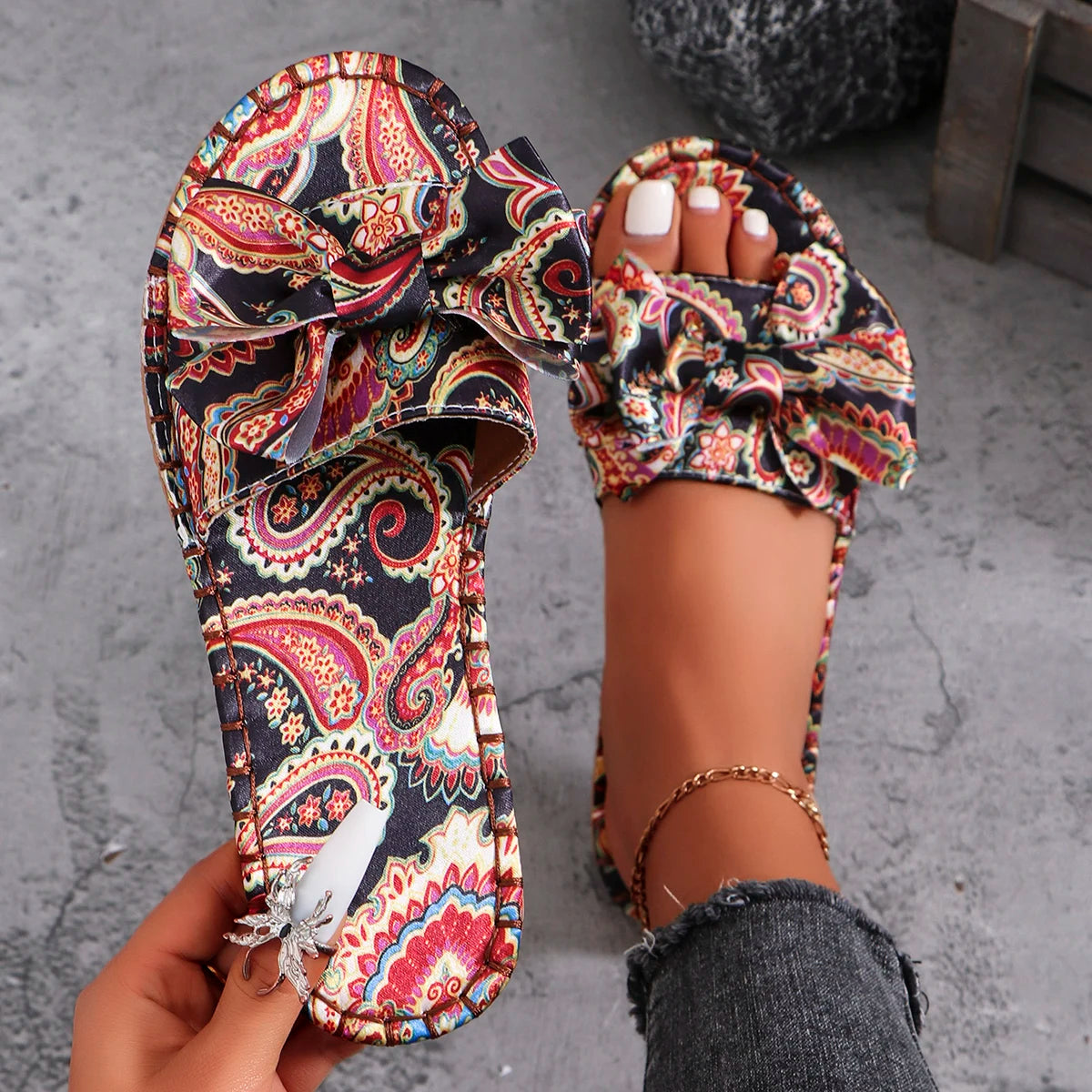 Casual Platform Open Toe Flats